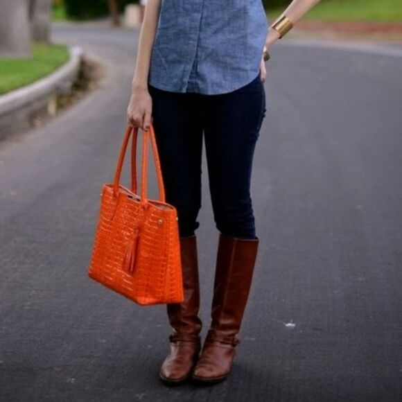 💐Cole Haan Adler Tall Boot Chestnut Size 6.5 - Picture 2 of 9